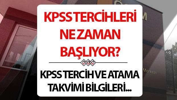 KPSS Ortaöğretim Tercihleri ne zaman başlayacak? ÖSYM KPSS tercih takvimi belli oldu mu?